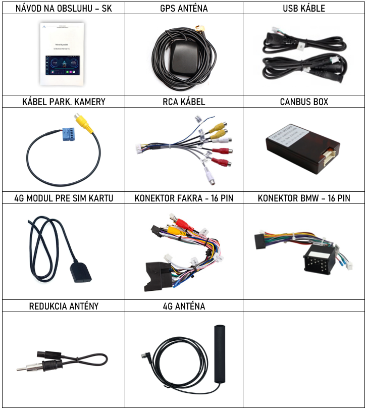 XTRONS IAP9246B príslušenstvo pro autorádio 2DIN s Bluetooth a dotykovou obrazovkou a USB a Android CarPlay a Androidauto a Android BMW E46 - evtech.cz